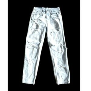 LEVI'S Men's Light Blue Distressed Jeans SZ W 32 x al 32